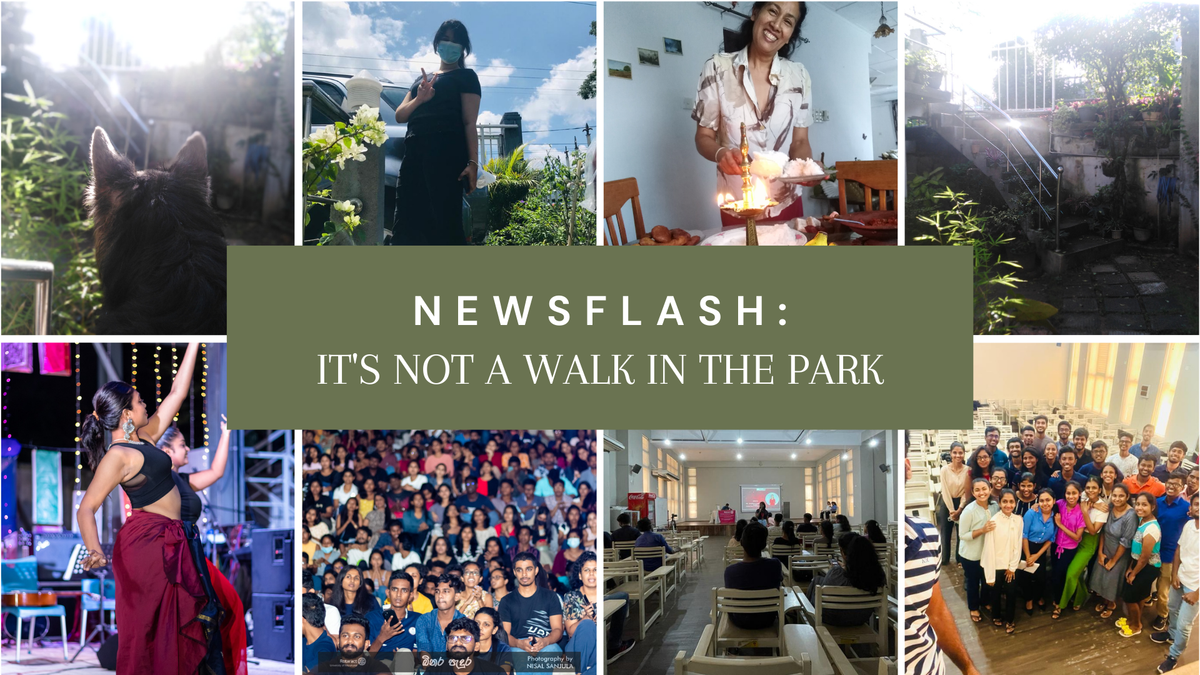 Newsflash: It’s not a walk in the park.