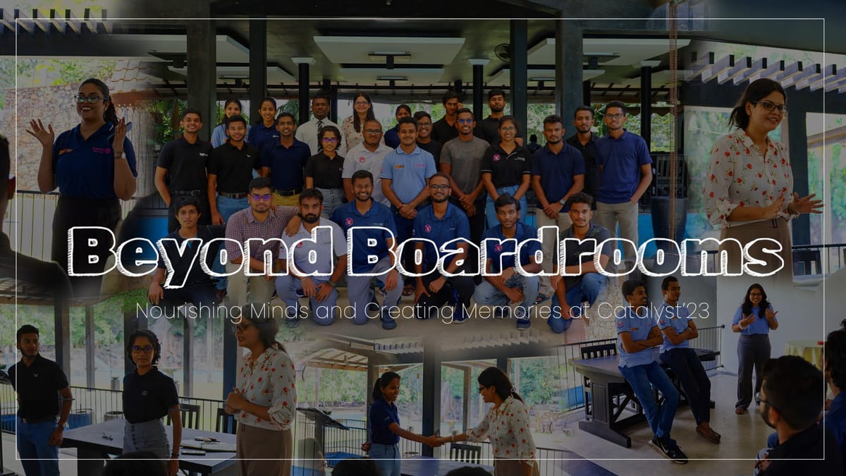 Beyond Boardrooms: Nourishing Minds and Creating Memories at Catalyst’23