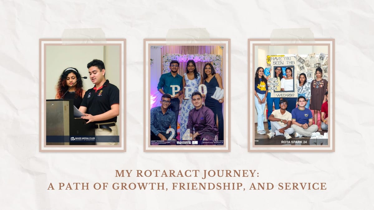 My Rotaract Journey:
A Path of Growth, Friendship, and Service