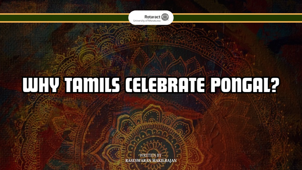 Why Tamils Celebrate Pongal?