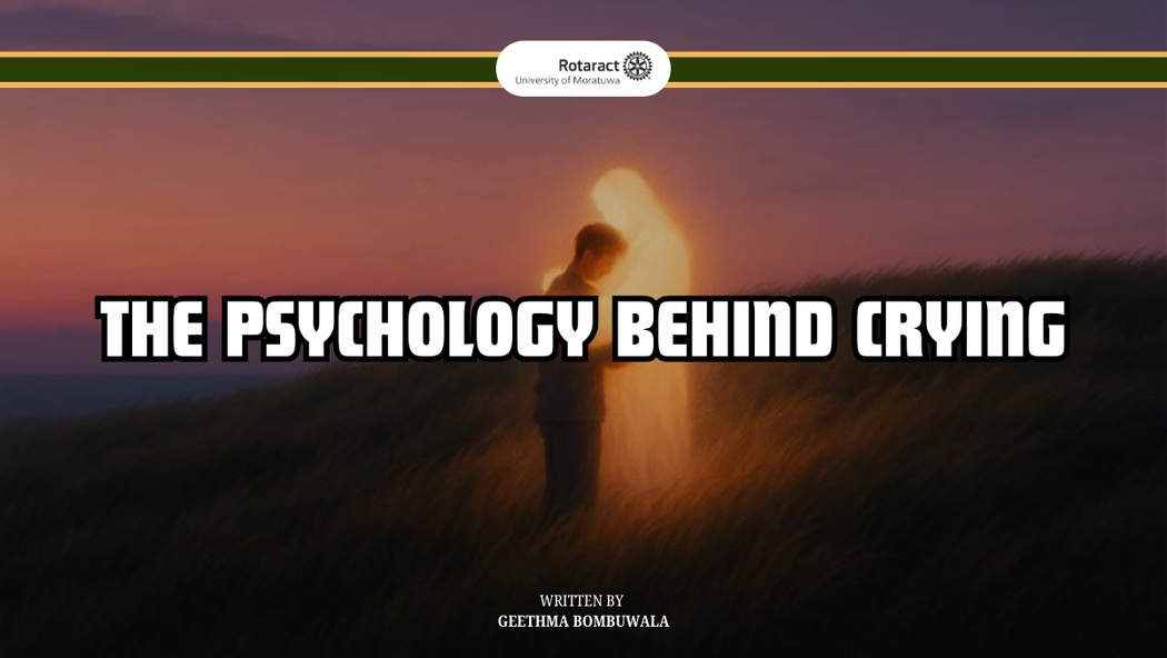 DON’T HOLD IT, JUST CRY