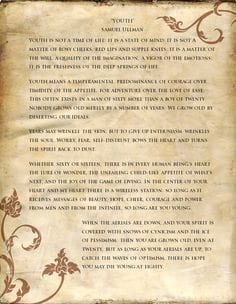 Youth by Samuel Ullaman