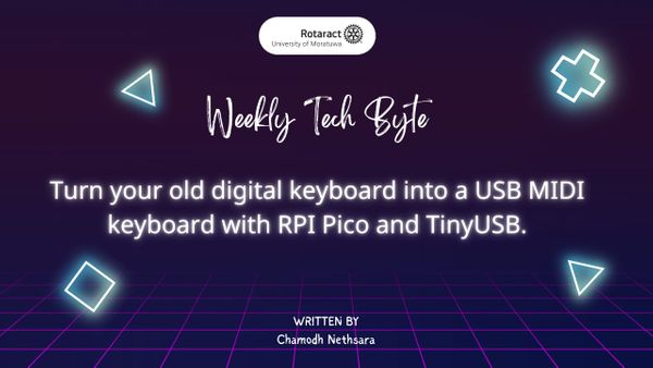 Turn your old digital keyboard into a USB MIDI keyboard with RPI Pico and TinyUSB.