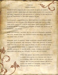 Youth by Samuel Ullaman